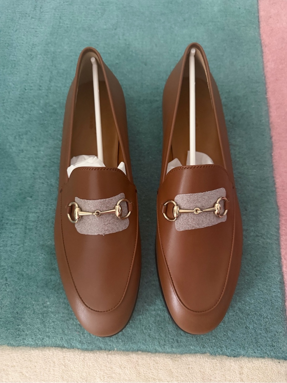 Gucci Tan Leather Horsebit Loafers - Picture 3 of 6